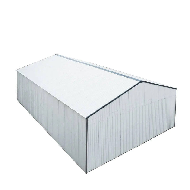 30' x 40' Metal Garage Shed, 11' High Double Front Doors, 17' Peak, 1260 Sq-Ft GMD-MS3040