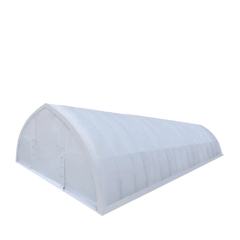 30' x 80' Peak Ceiling Storage Shelter with Heavy Duty 17 oz PVC Cover & Drive Through Doors, GMD-ST3082V