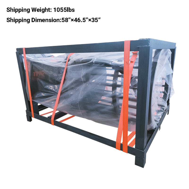 30" Skid-Steer Rotary Rock Picker, 1,250 lb Load Capacity, NM400 Wear Resistant Steel, Universal Mount, GMD-SRP32