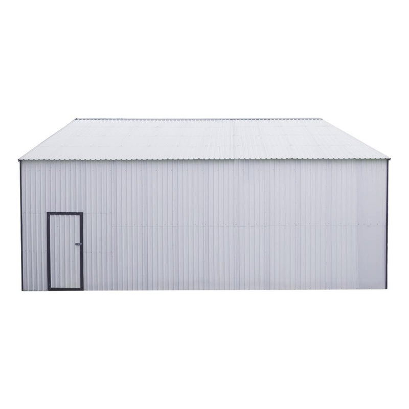 30' x 30' Metal Garage Shed – Steel Building with 11' Clearance High Front Doors, Side Entry Door, 16 GA Steel Structure GMD-MS3030
