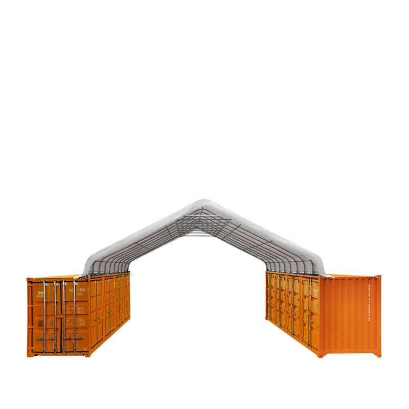 30' x 40' PE Fabric Container Peak Roof Shelter Pro Series, Fire Retardant, UV Protected GMD-ST3042CE (Previously ST3041CE)