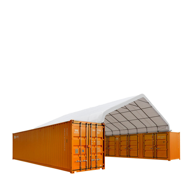 30' x 40' PE Fabric Container Peak Roof Shelter Pro Series, Fire Retardant, UV Protected GMD-ST3042CE (Previously ST3041CE)