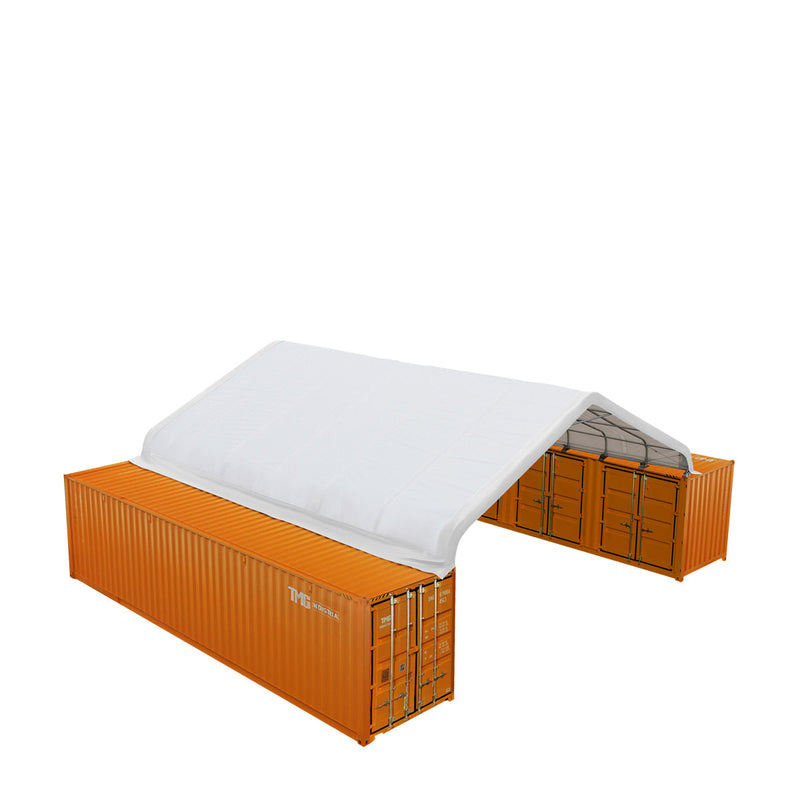 30' x 40' PE Fabric Container Peak Roof Shelter Pro Series, Fire Retardant, UV Protected GMD-ST3042CE (Previously ST3041CE)