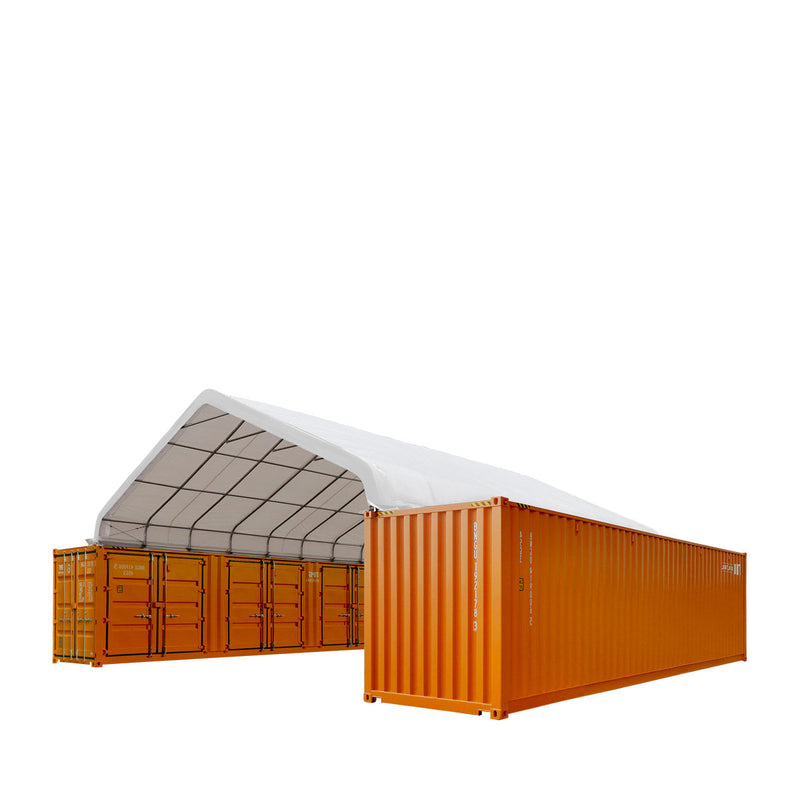 30' x 40' PVC Fabric Container Peak Roof Shelter Pro Series, Fire Retardant, UV Protected, GMD-ST3042CV (Previously ST3041CV)
