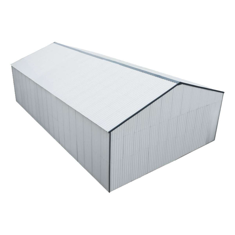 30' x 50' Metal Garage Shed – Steel Building with 11' Clearance High Front Doors, Side Entry Door, 16 GA Steel Structure GMD-MS3050