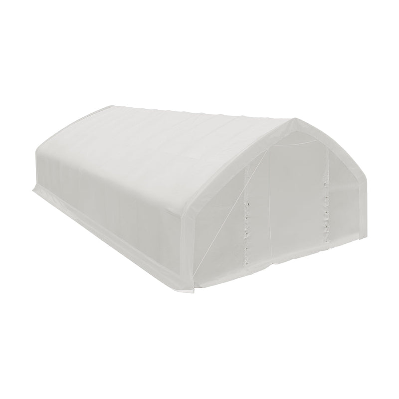 30' x 50' Straight Wall Peak Ceiling Storage Shelter with Heavy Duty 17 oz PVC Cover GMD-ST3052V (Previously ST3050V)