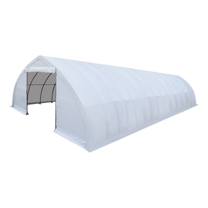 30' x 60' Peak Ceiling Storage Shelter with Heavy Duty 17 oz PVC Cover & Drive Through Doors, GMD-ST3062V (Previously ST3060V)