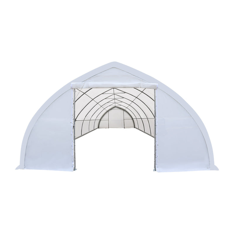30' x 60' Peak Ceiling Storage Shelter with Heavy Duty 17 oz PVC Cover & Drive Through Doors, GMD-ST3062V (Previously ST3060V)