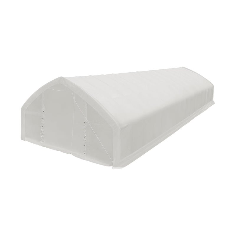 30' x 70' Straight Wall Peak Ceiling Storage Shelter with Heavy Duty 10 oz PE Cover GMD-ST3072E (Previously ST3070E)