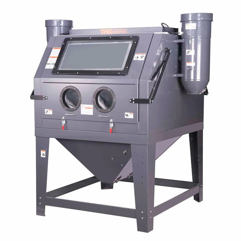 320 Gallon/1200L Commercial Cabinet Sandblaster, Dual Station Back to Back, Vacuum System, Oversized Window GMD-ABC120