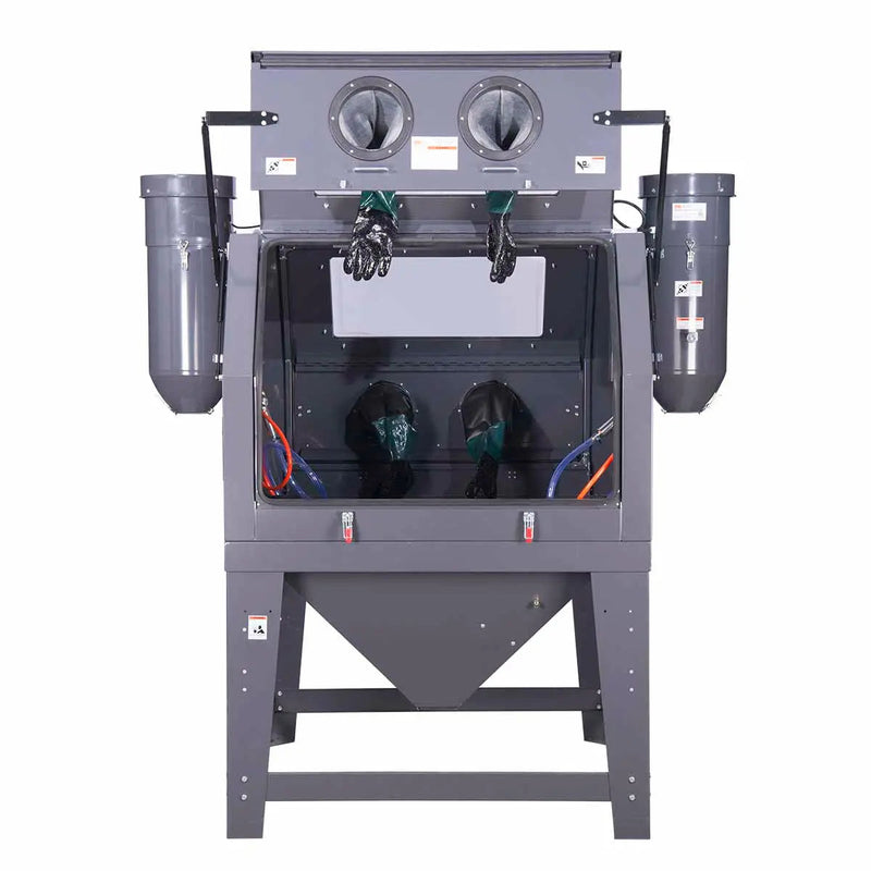 320 Gallon/1200L Commercial Cabinet Sandblaster, Dual Station Back to Back, Vacuum System, Oversized Window GMD-ABC120