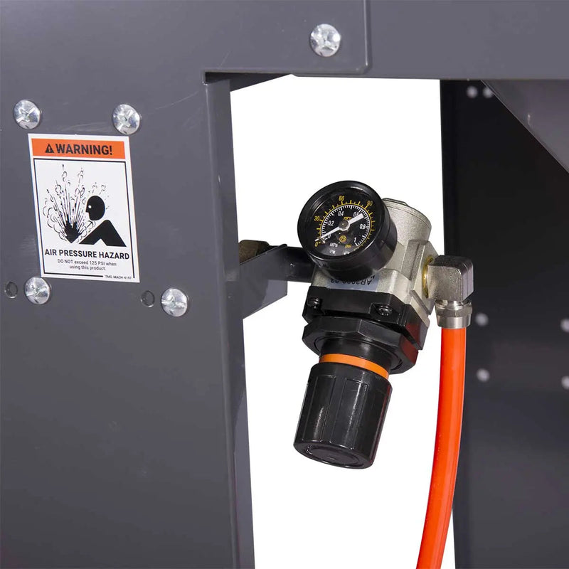 320 Gallon/1200L Commercial Cabinet Sandblaster, Dual Station Back to Back, Vacuum System, Oversized Window GMD-ABC120