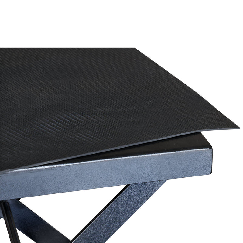 330-Lb Mobile Scissor Lift Table, 28" Lifting Height, Foot Pedal Operation, Rubber Padded Tabletop, GMD-ALS01