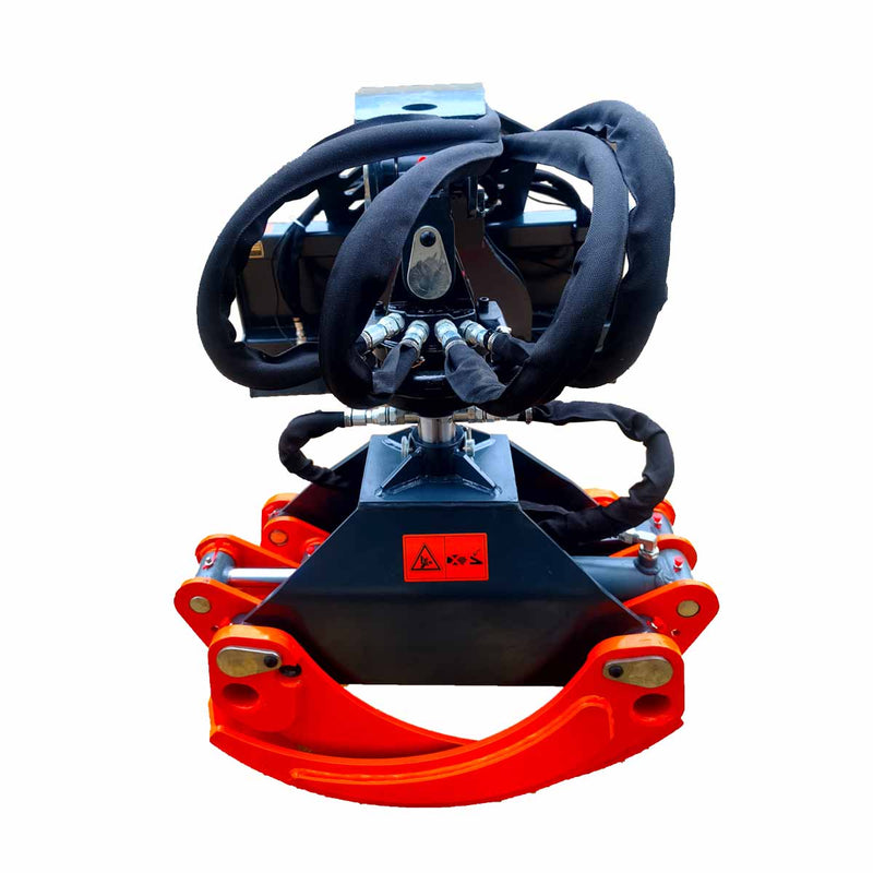 3300 lb Skid Steer Rotary Log Grapple, 360° Rotation, 49″ Opening, for 40-75 HP Skid Steers, GMD-SLG50