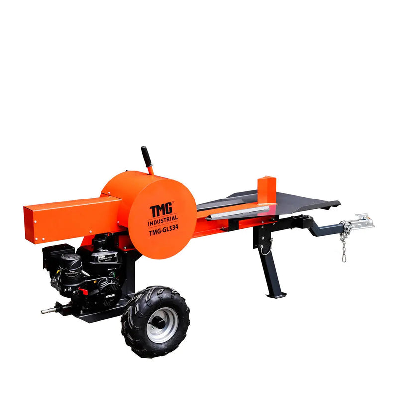 34 Ton ATV/UTV Tow-Behind Log Splitter, 7 HP Kohler Gasoline Engine, 28" Log Diameter Capacity, 3-Sec Cycle Time, GMD-GLS34
