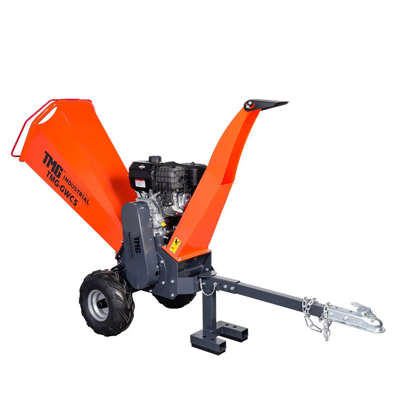 4-3/4" Wood Chipper Powered by 13.5 HP Briggs & Stratton Engine, ATV Tow-Behind, 12'' Reversible Blade, Dual Belt Drive, GMD-GWC5