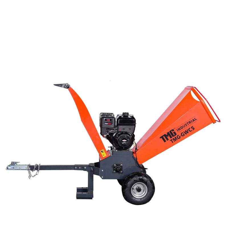 4-3/4" Wood Chipper Powered by 13.5 HP Briggs & Stratton Engine, ATV Tow-Behind, 12'' Reversible Blade, Dual Belt Drive, GMD-GWC5