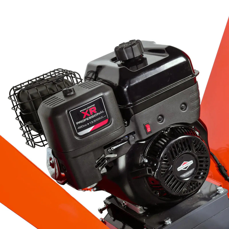 4-3/4" Wood Chipper Powered by 13.5 HP Briggs & Stratton Engine, ATV Tow-Behind, 12'' Reversible Blade, Dual Belt Drive, GMD-GWC5