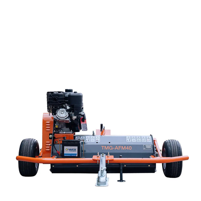 40" ATV Tow-Behind Offset Flail Mower, Briggs & Stratton 13.5 HP Engine, Adjustable Mowing Height, 15" Cut Capacity, GMD-AFM40
