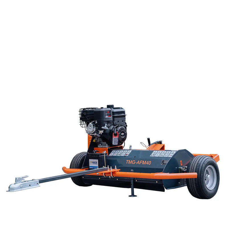 40" ATV Tow-Behind Offset Flail Mower, Briggs & Stratton 13.5 HP Engine, Adjustable Mowing Height, 15" Cut Capacity, GMD-AFM40
