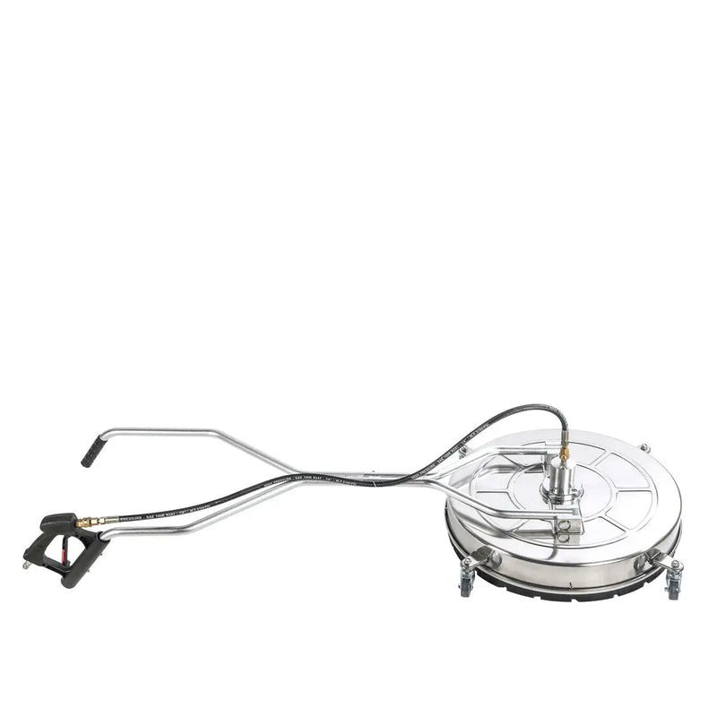 4000 PSI 24" Flat Surface Rotary Cleaner, Stainless Steel Deck, 8 GPM, Swivel Casters, GMD-GWS24