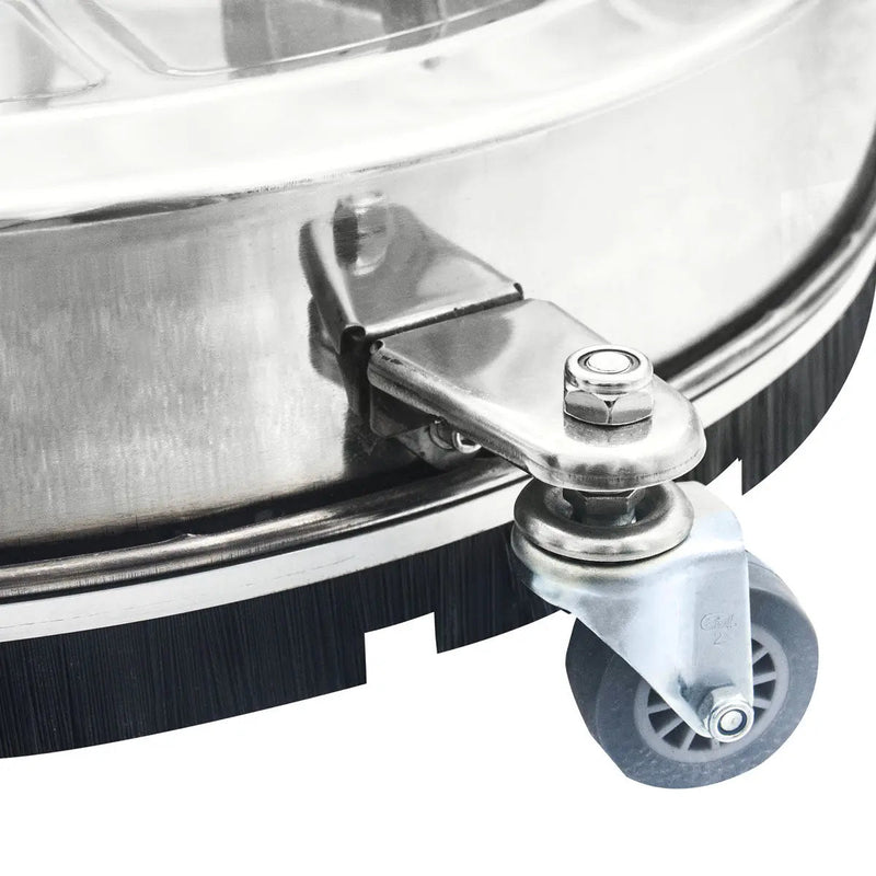 4000 PSI 24" Flat Surface Rotary Cleaner, Stainless Steel Deck, 8 GPM, Swivel Casters, GMD-GWS24