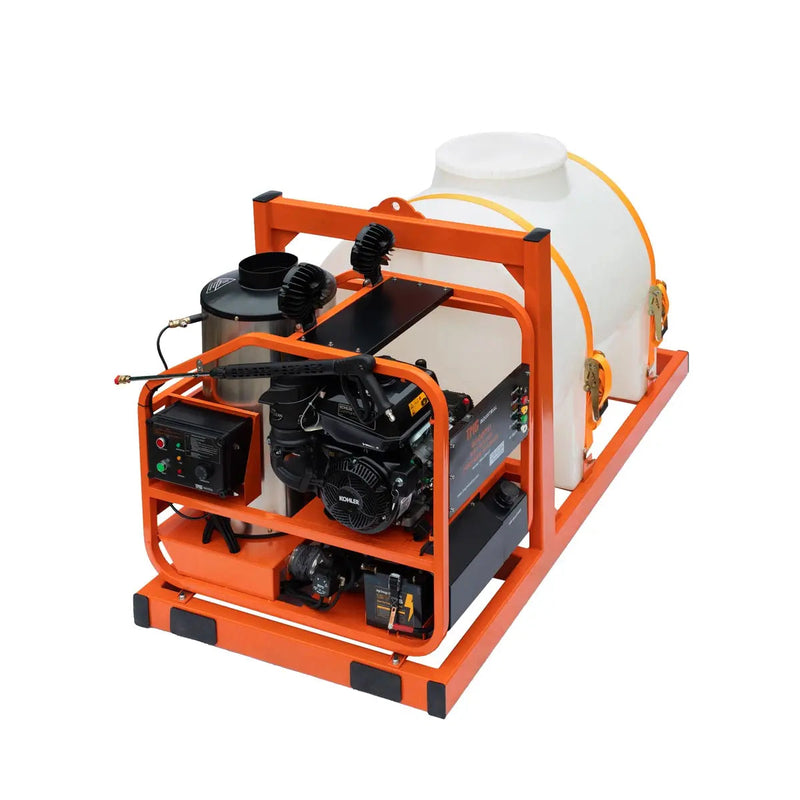 4000 PSI Hot Water Pressure Washer with 245 Gallon Water Tank, 14 HP Kohler Engine (Discontinued – No Longer Available) GMD-HW41T
