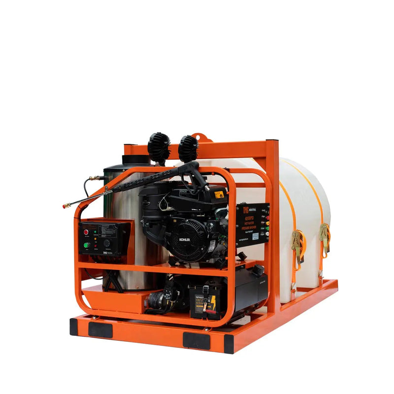 4000 PSI Hot Water Pressure Washer with 245 Gallon Water Tank, 14 HP Kohler Engine (Discontinued – No Longer Available) GMD-HW41T
