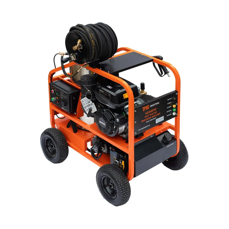 4000 PSI Hot Water Pressure Washer with 85' Hose Reel, 14 HP Kohler Engine (Discontinued – No Longer Available) GMD-HW41R