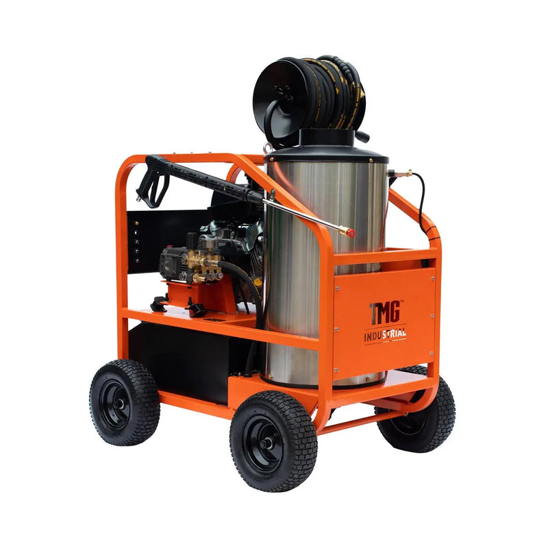 4000 PSI Hot Water Pressure Washer with 85' Hose Reel, 14 HP Kohler Engine (Discontinued – No Longer Available) GMD-HW41R