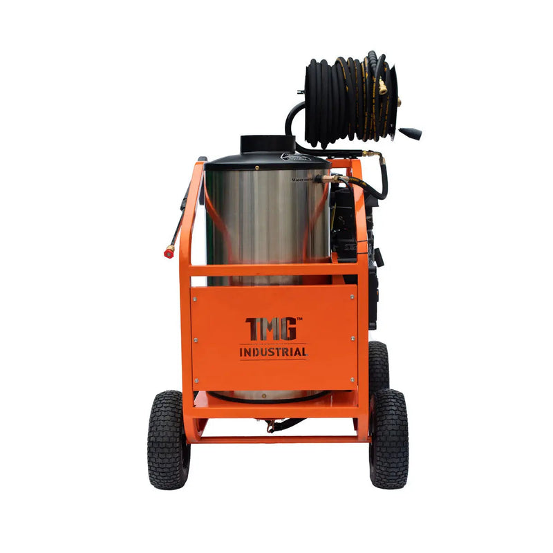 4000 PSI Hot Water Pressure Washer with 85' Hose Reel, 14 HP Kohler Engine (Discontinued – No Longer Available) GMD-HW41R