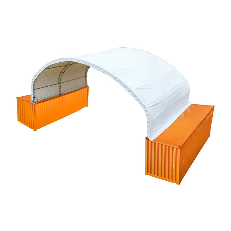 40' x 20' Dual Truss Container Shelter with Heavy Duty 21 oz PVC Cover, GMD-DT4022C