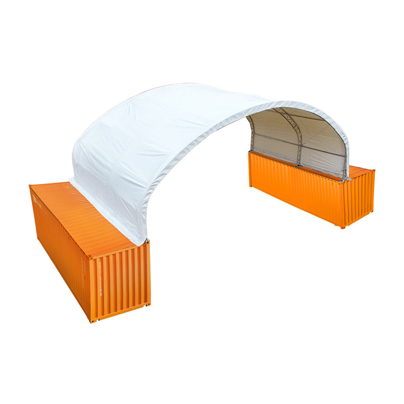 40' x 20' Dual Truss Container Shelter with Heavy Duty 21 oz PVC Cover, GMD-DT4022C