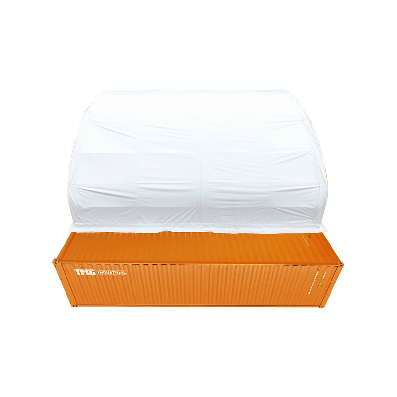 40' x 20' Dual Truss Container Shelter with Heavy Duty 21 oz PVC Cover, GMD-DT4022C