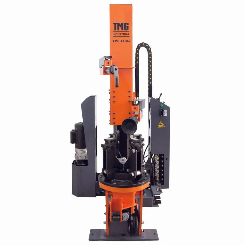 42" Heavy Duty Truck Tire Changer, 59" Tire Capacity, Upright/Vertical Tower Design, Bead Breaker w/Disc & Bead Hook, CSA certified Motor, GMD-TTC42