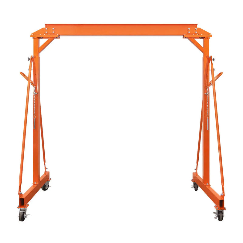 4400-lb Adjustable Height All-Steel Gantry Crane, Auto-Lock, 95" Min. Height, 142" Max. Height, Locking Swivel Caster Wheels, GMD-AGC21(Previously GMD-AGC20)