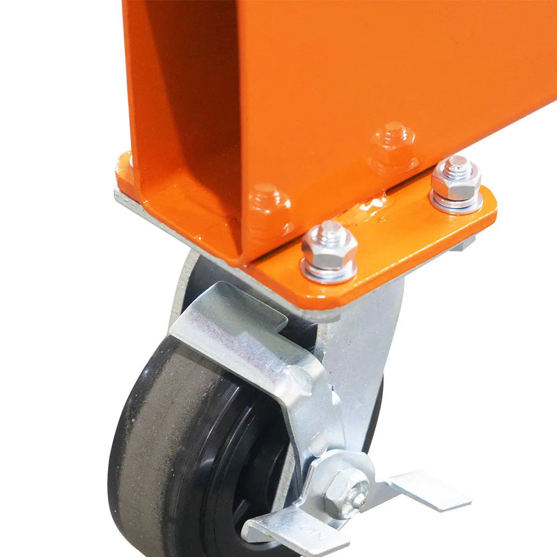 4400-lb Adjustable Height All-Steel Gantry Crane, Auto-Lock, 95" Min. Height, 142" Max. Height, Locking Swivel Caster Wheels, GMD-AGC21(Previously GMD-AGC20)