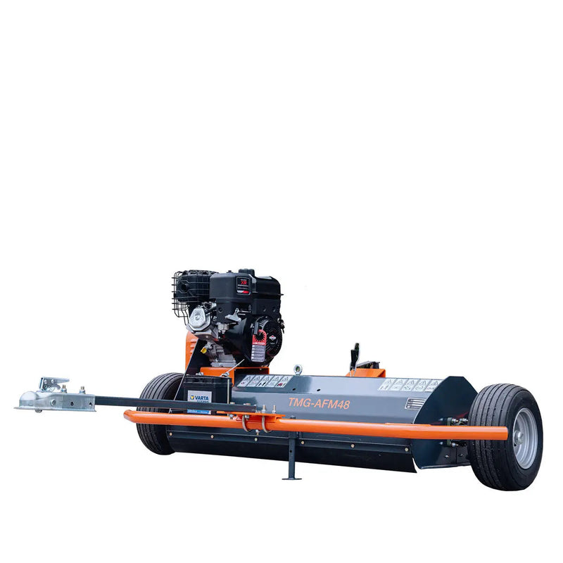 48" ATV Tow-Behind Offset Flail Mower, Briggs & Stratton 13.5 HP Engine, Adjustable Mowing Height, 15" Cut Capacity, GMD-AFM48