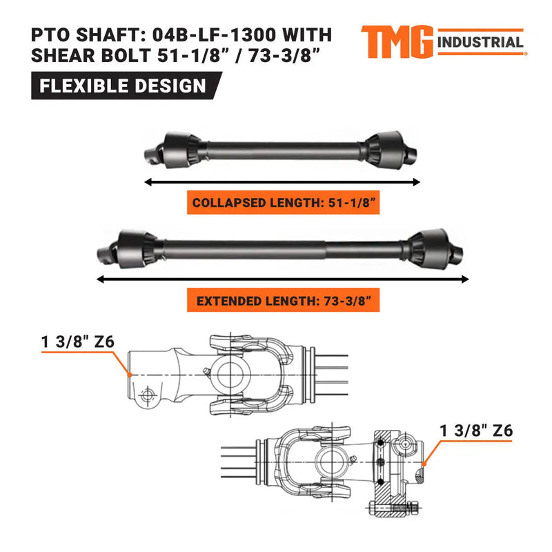 48" Hydraulic Assist Post Hole Digger, 12" Auger, PTO Shaft Included, GMD-TPD12