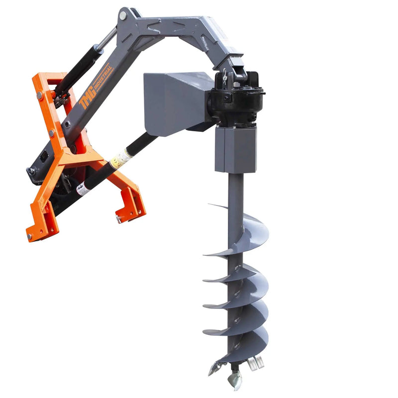 48" Hydraulic Assist Post Hole Digger, 12" Auger, PTO Shaft Included, GMD-TPD12