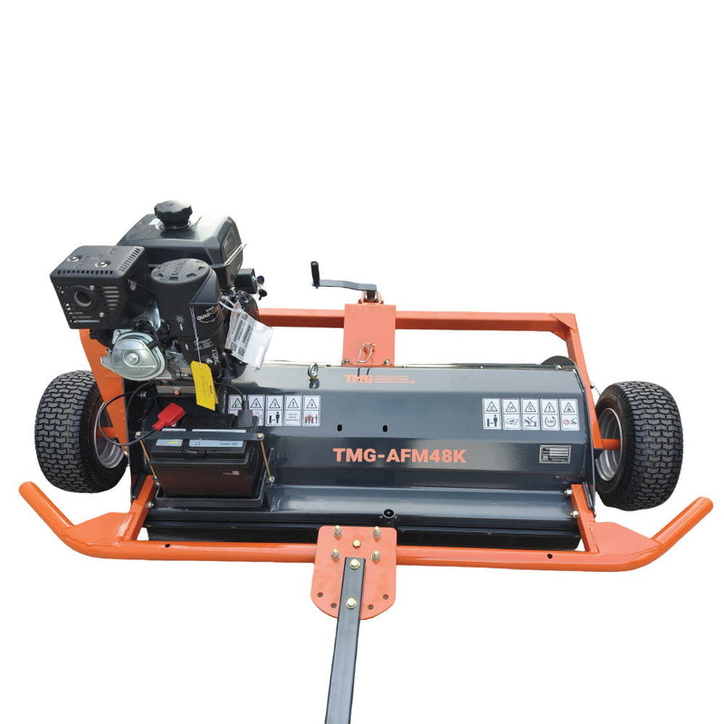 48" ATV Flail Mower Slasher with 14 HP Kohler Engine and Tow-Behind Side Shift, GMD-AFM48K