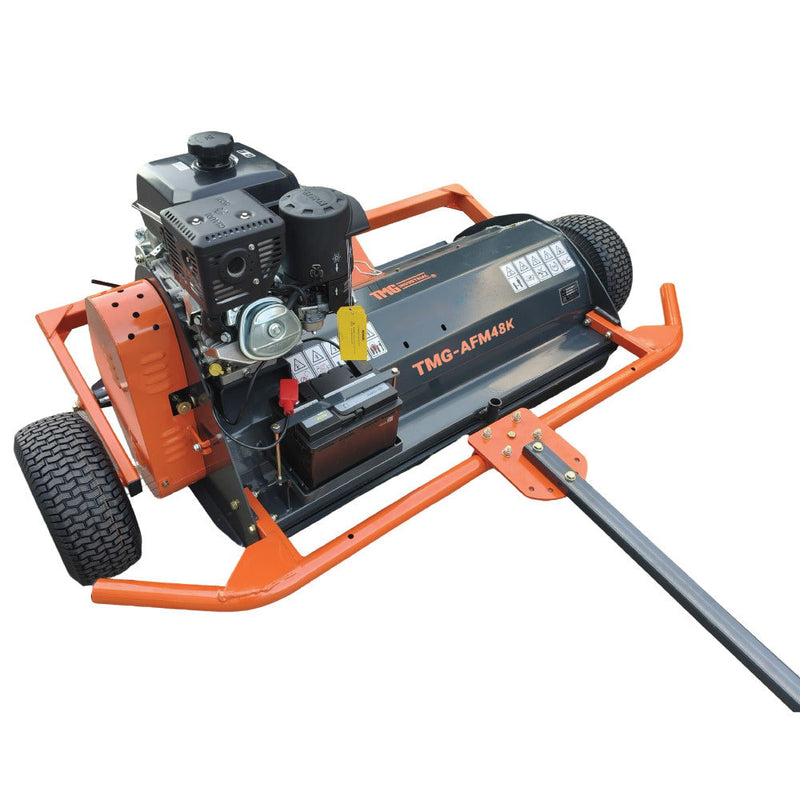 48" ATV Flail Mower Slasher with 14 HP Kohler Engine and Tow-Behind Side Shift, GMD-AFM48K