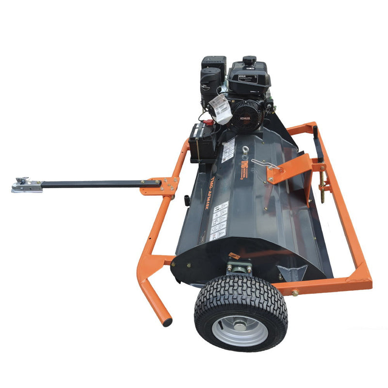 48" ATV Flail Mower Slasher with 14 HP Kohler Engine and Tow-Behind Side Shift, GMD-AFM48K