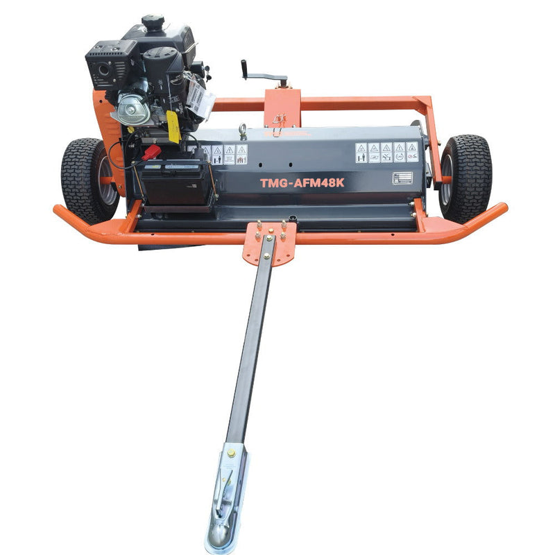 48" ATV Flail Mower Slasher with 14 HP Kohler Engine and Tow-Behind Side Shift, GMD-AFM48K