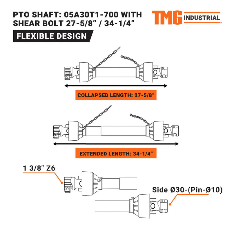 5 Cu-Ft 3-Point Hitch Cement Mixer, PTO Shaft Included, Category 1 & 2 Hookup GMD-TCM5