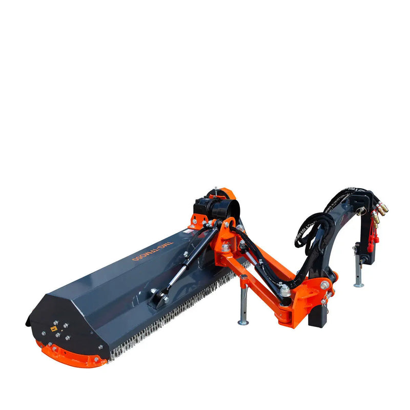 50" Ditch Bank Flail Mower, Offset Verge & Slope Cutter for Tractors 20-50 HP GMD-TFMO50