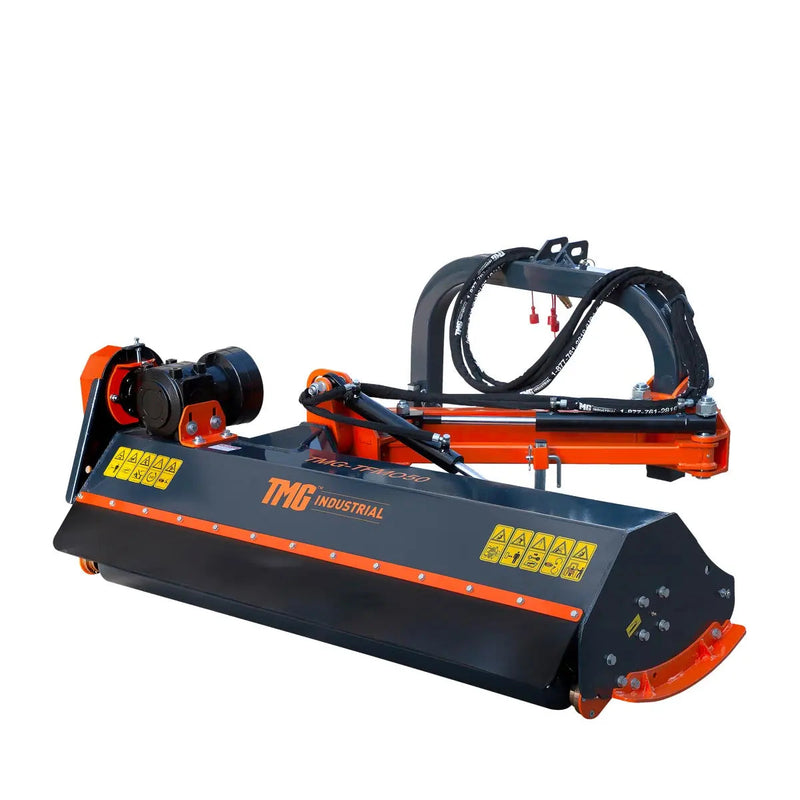 50" Ditch Bank Flail Mower, Offset Verge & Slope Cutter for Tractors 20-50 HP GMD-TFMO50