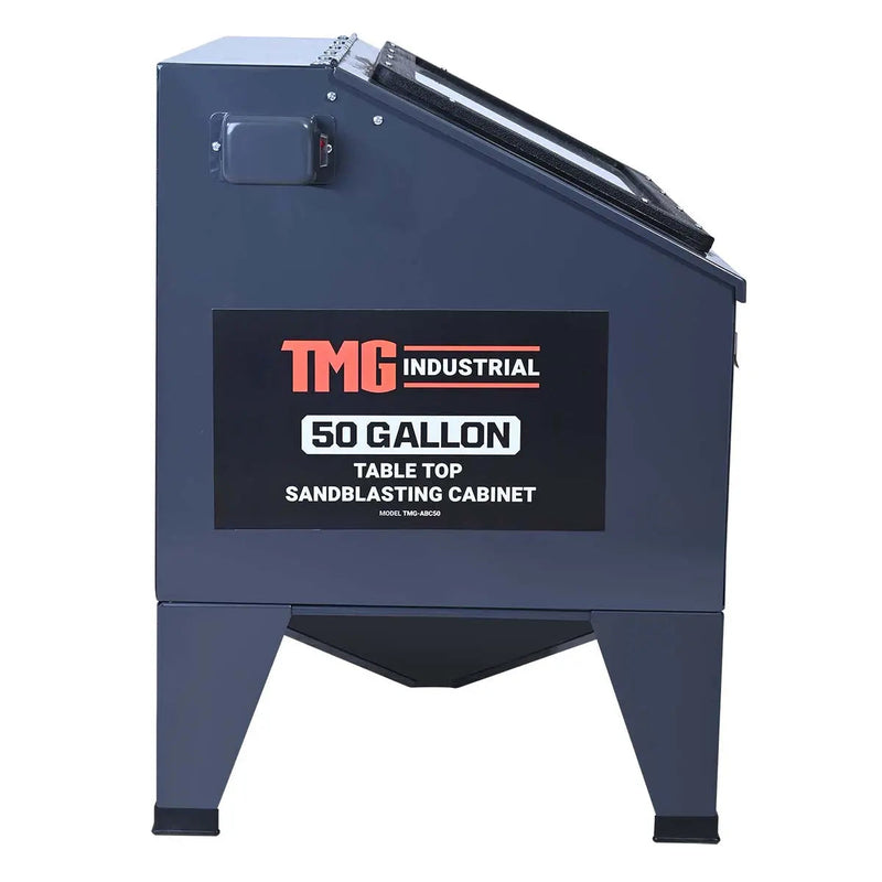 50 Gallon Tabletop Cabinet Sandblaster w/View Window, 115 PSI, 15 CFM, GMD-ABC50