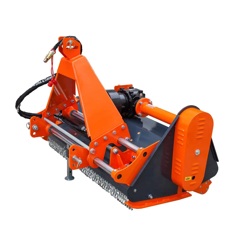 50" Side Shift Offset Flail Mower, 3-Point Hitch, 30-60 HP Tractor, PTO Drive Shaft, GMD-TFMS50