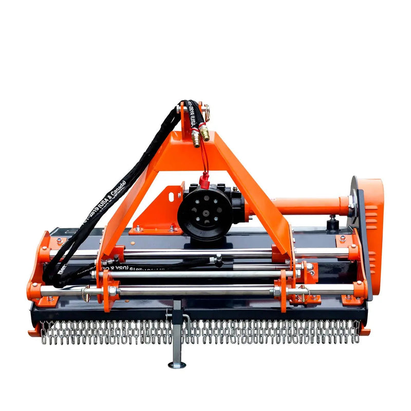 50" Side Shift Offset Flail Mower, 3-Point Hitch, 30-60 HP Tractor, PTO Drive Shaft, GMD-TFMS50